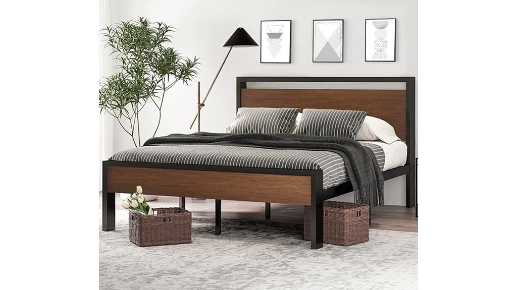 14 inch metal queen bed