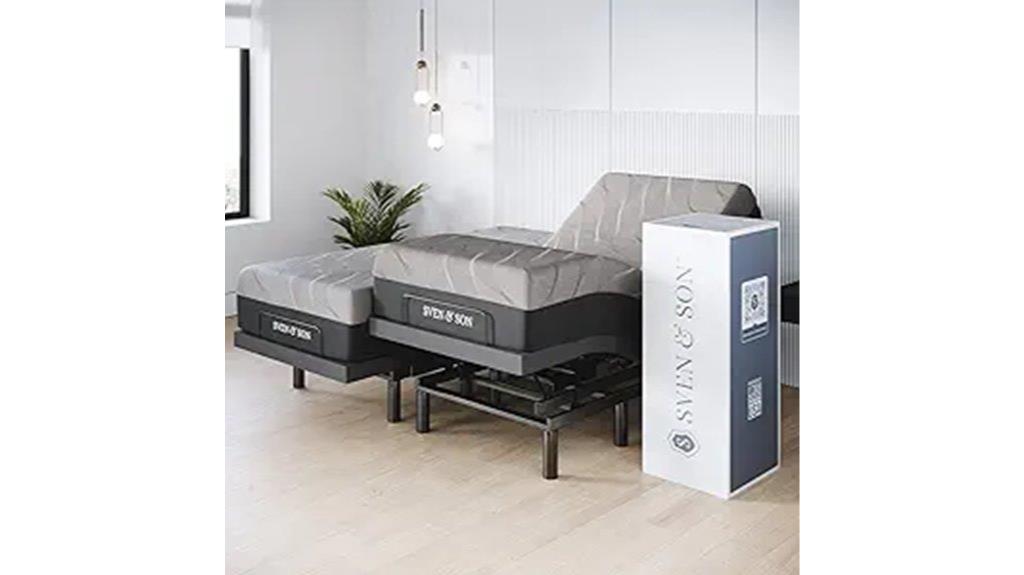 adjustable bed with massage