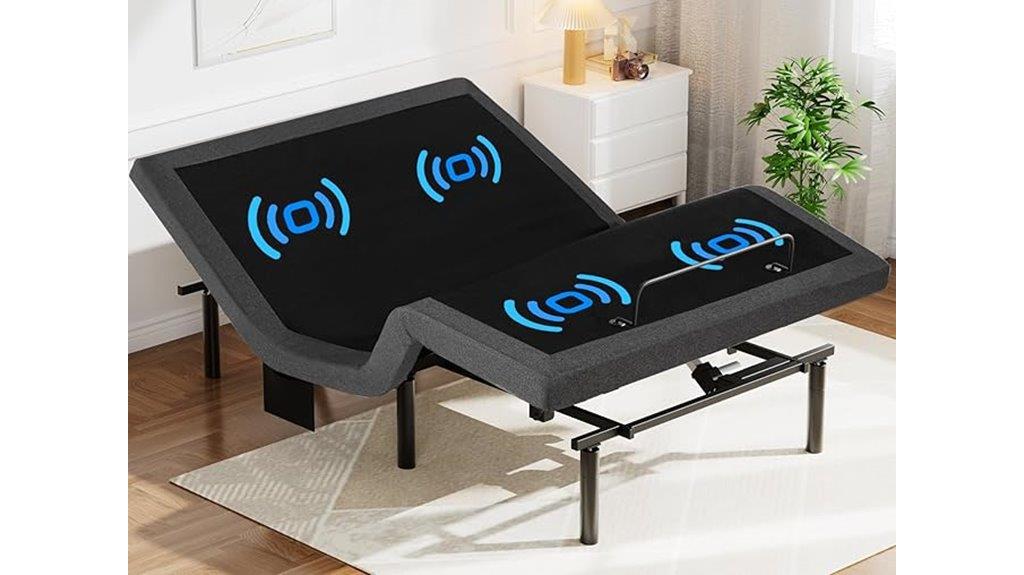 adjustable bed with massage