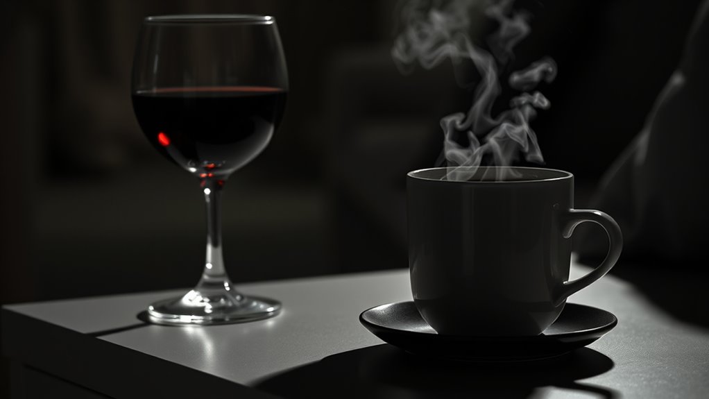 alcohol caffeine disrupt sleep