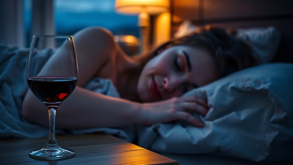alcohol disrupts rem sleep