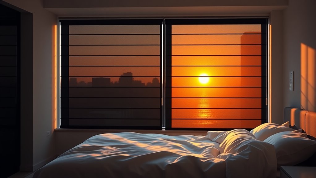 automated sleep enhancing window treatments