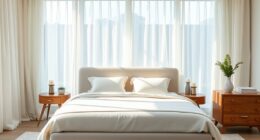 balanced calming bedroom layout