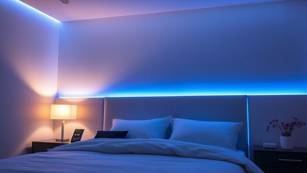 bedroom smart lighting overview