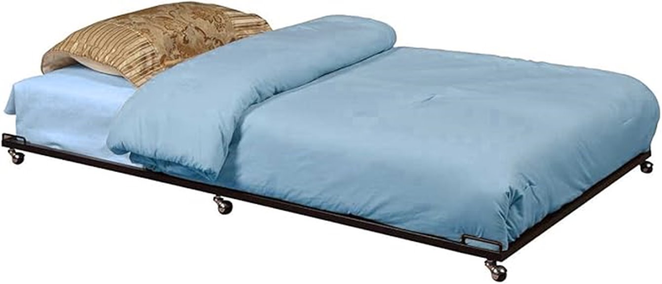black metal twin bed