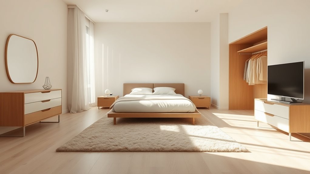 clear accessible bedroom pathways