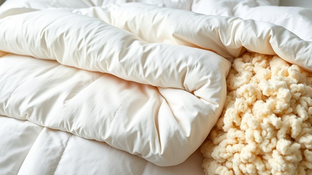 comforter fill material options