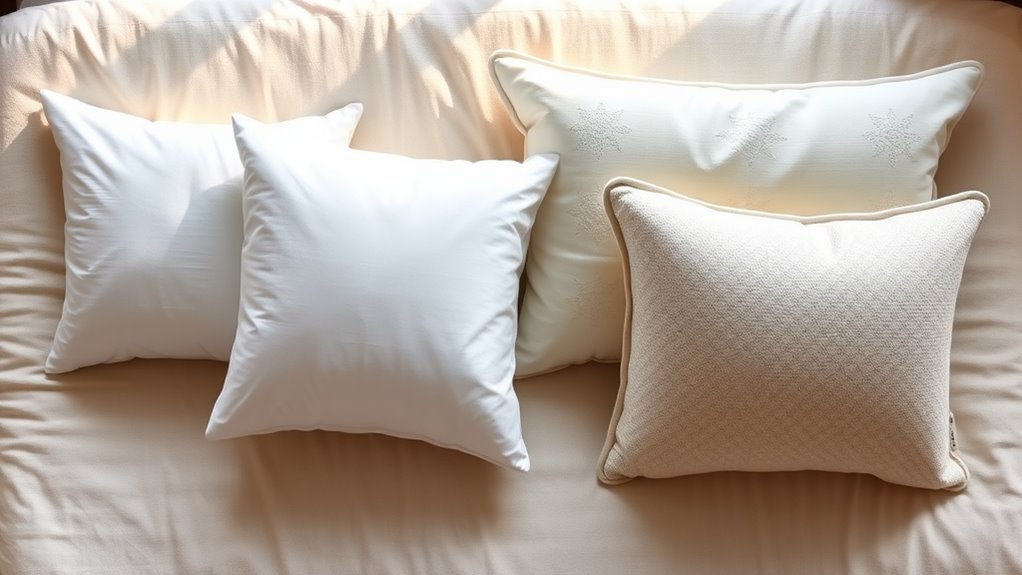 different pillow size options