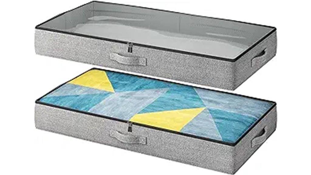 dual underbed storage bins