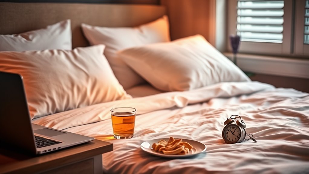 eat light avoid alcohol