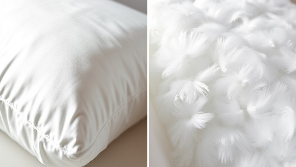feather vs down pillows