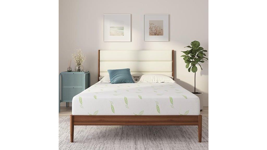 green tea memory foam mattress