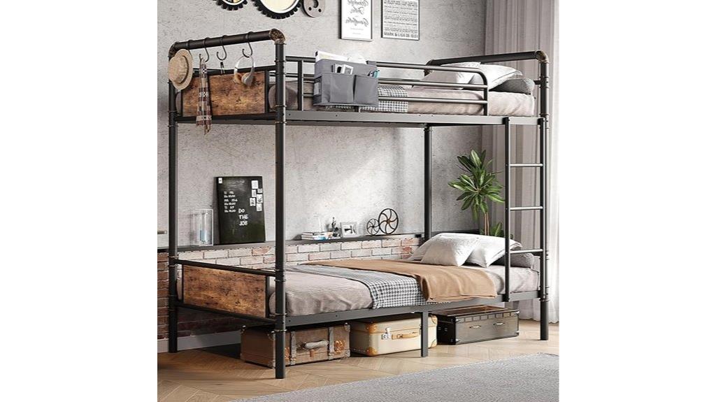 industrial twin metal bunk beds