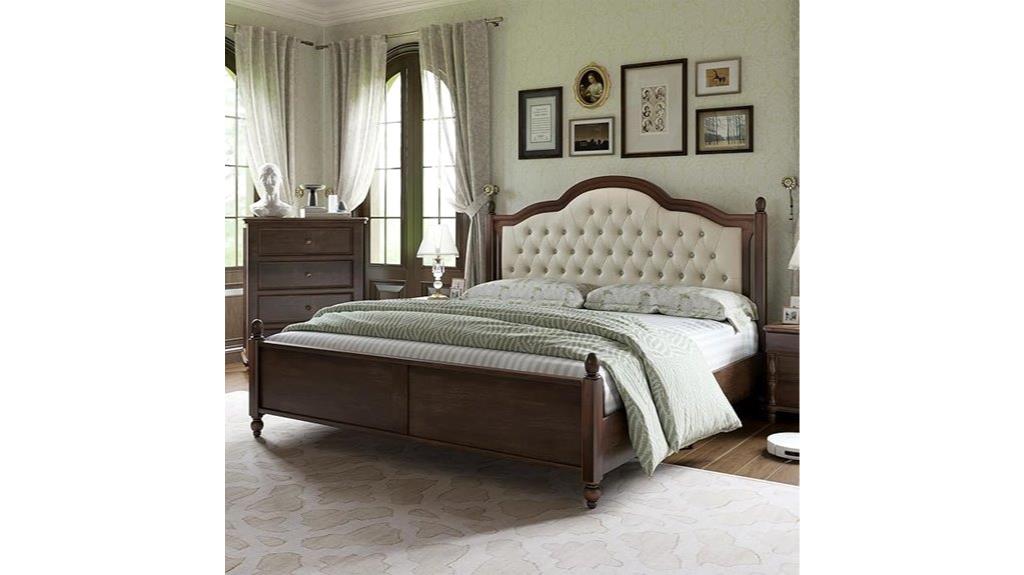 king size solid wood bed
