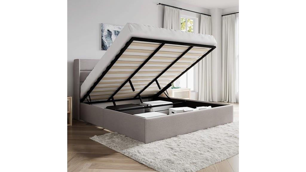 king size storage bed