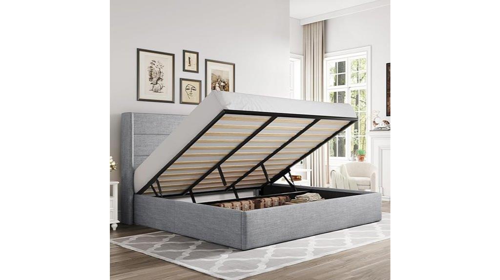 king size storage bed