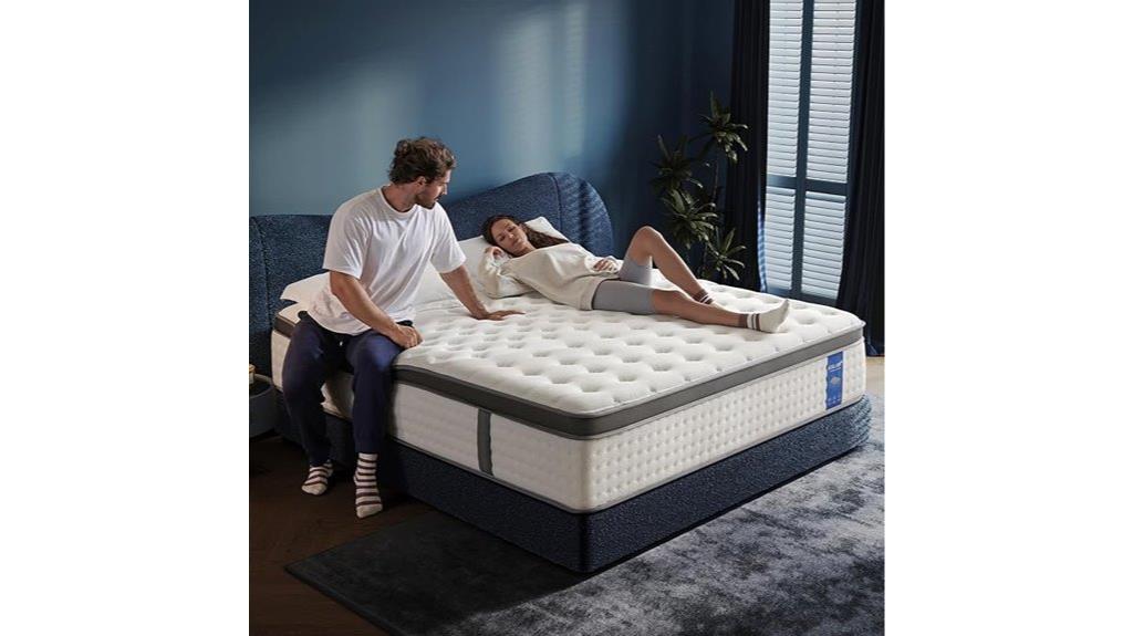 large hybrid gel mattress