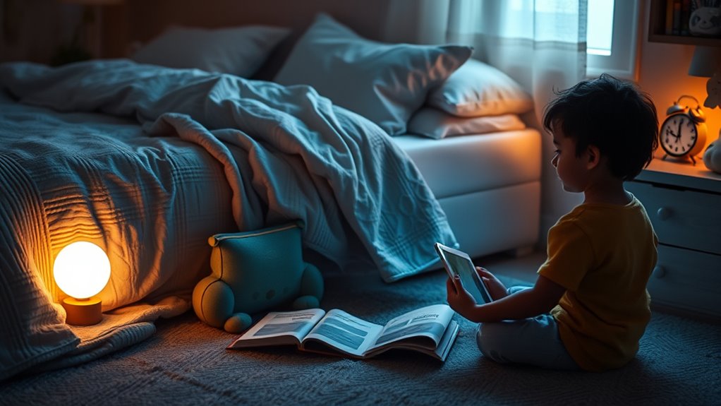 limit bedtime screen exposure
