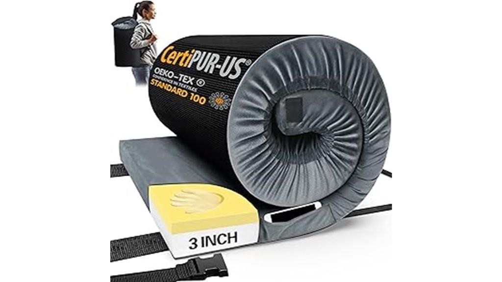 memory foam camping mattress