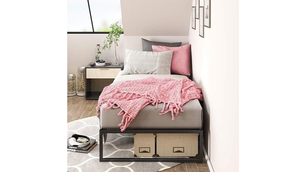 metal platform bed frame