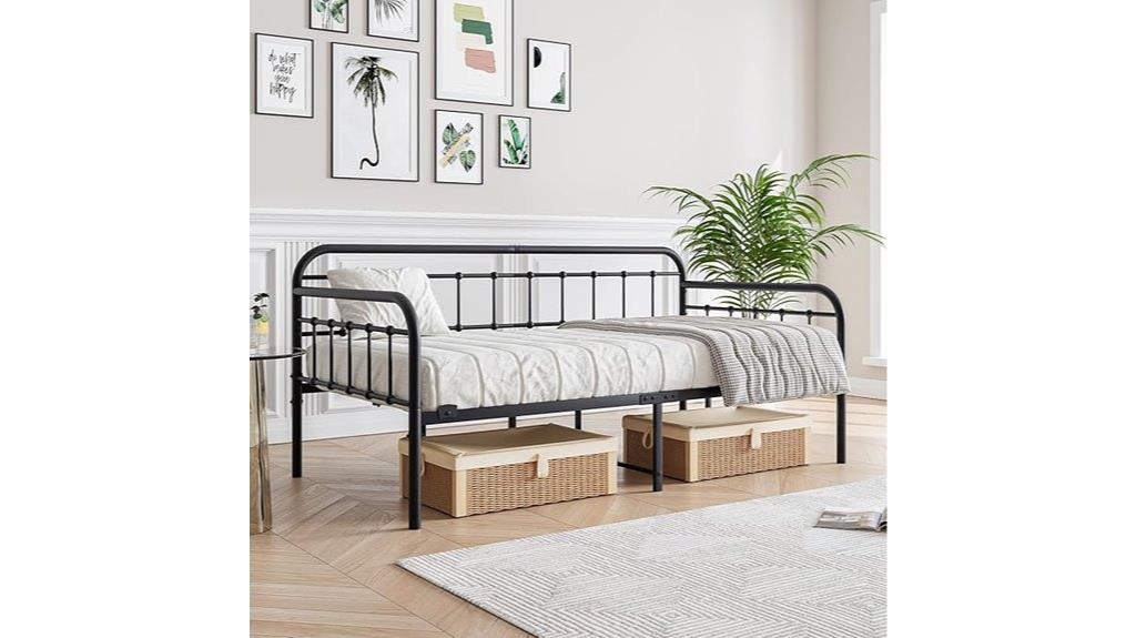 metal twin bed frame