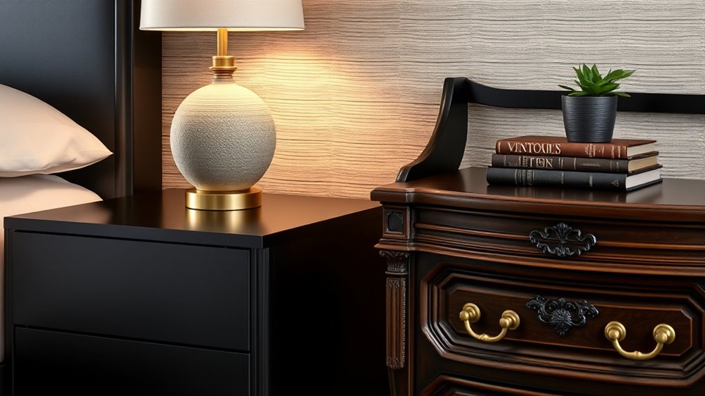 nightstand styles and storage