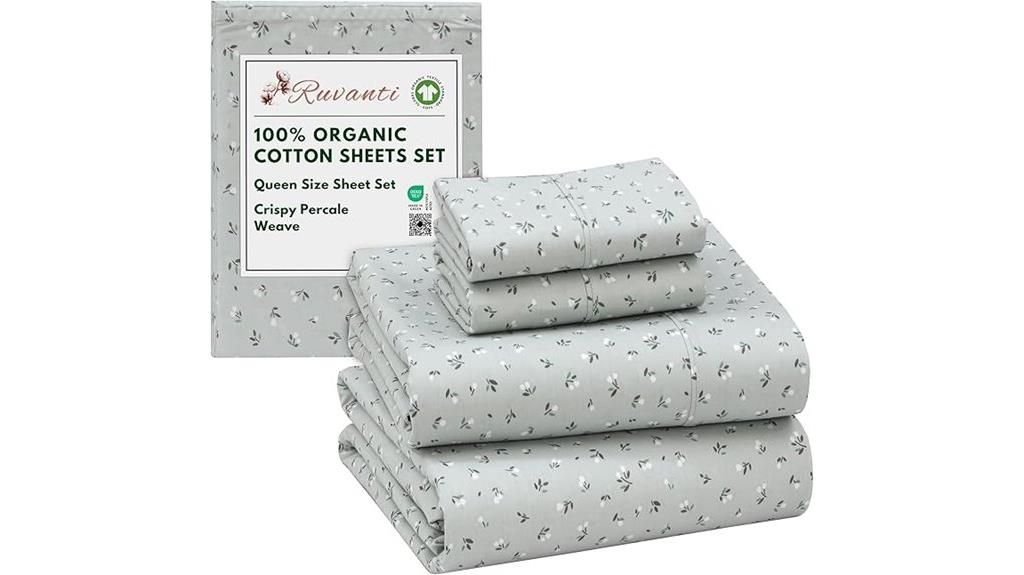 organic cotton queen sheets