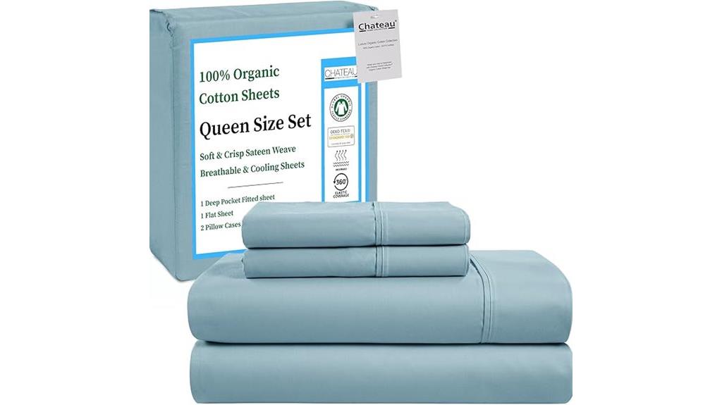 organic cotton queen sheets