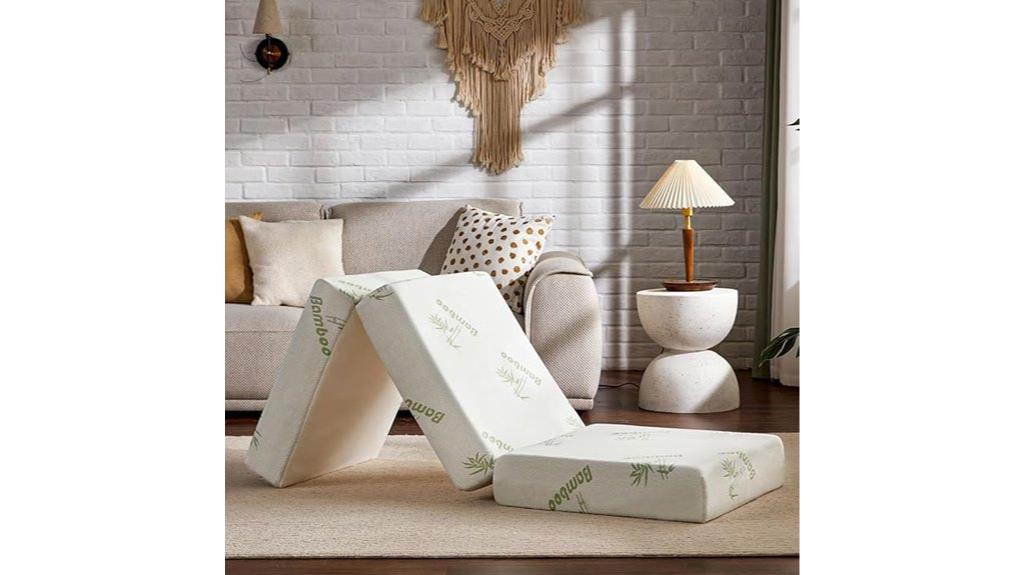 portable memory foam mattress