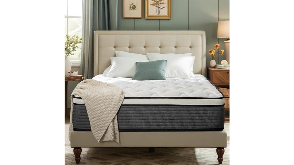 queen 12 inch hybrid mattress
