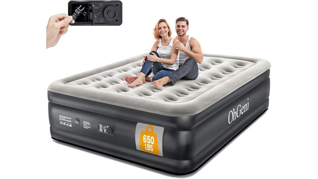 queen air mattress with pump