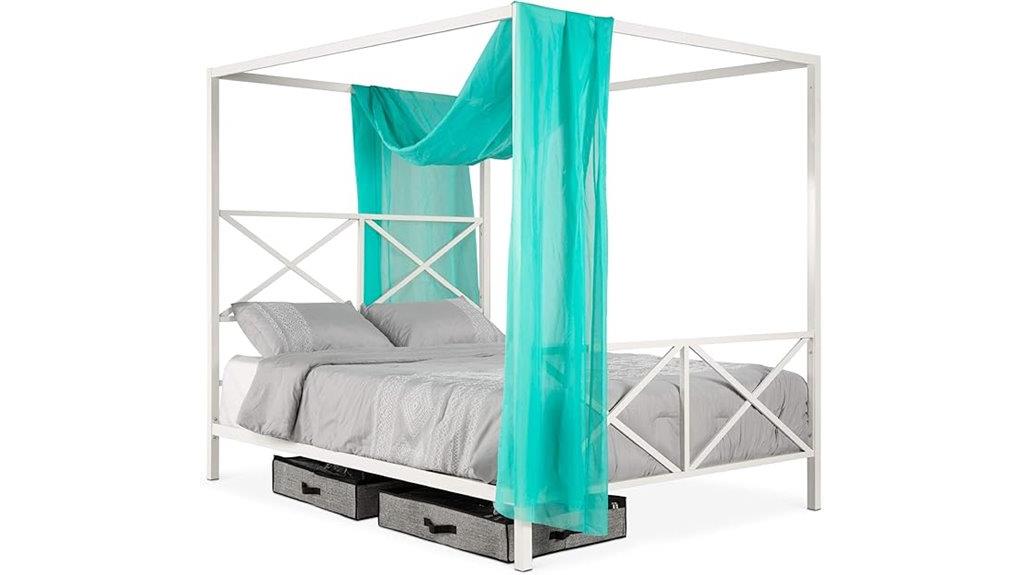 queen size metal bed