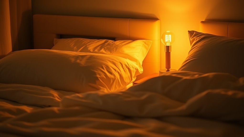 relaxing dimmable warm lighting