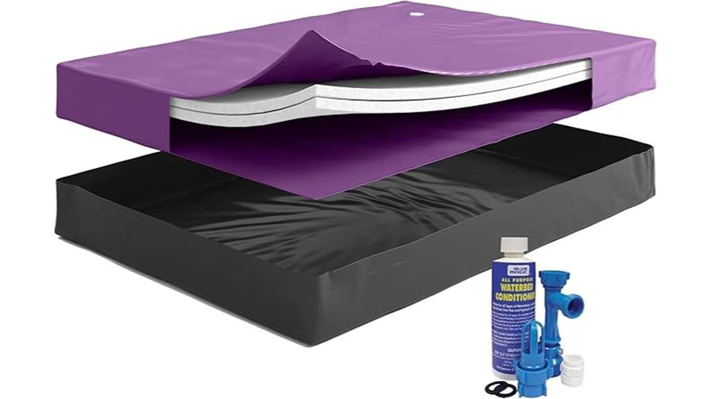 semi waveless waterbed mattress