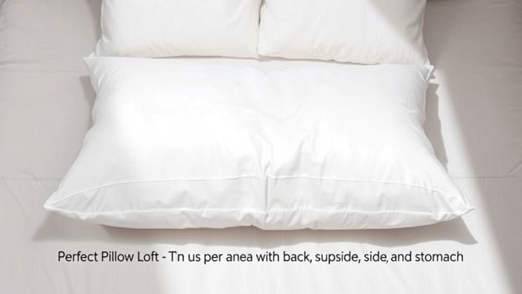 sleep position influences pillow height