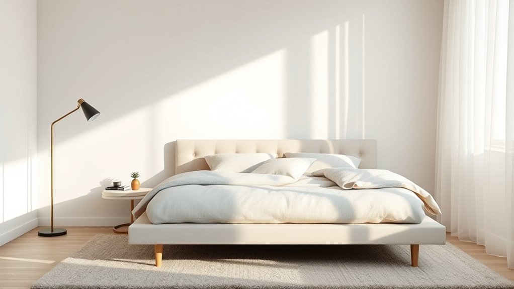soft lighting and cozy textures