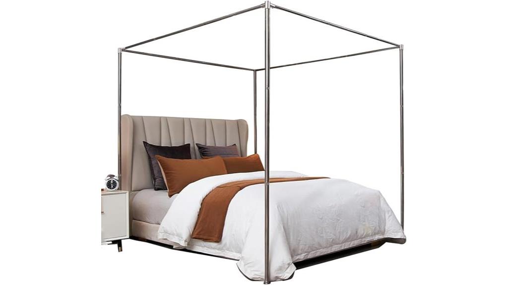 steel pole canopy bed