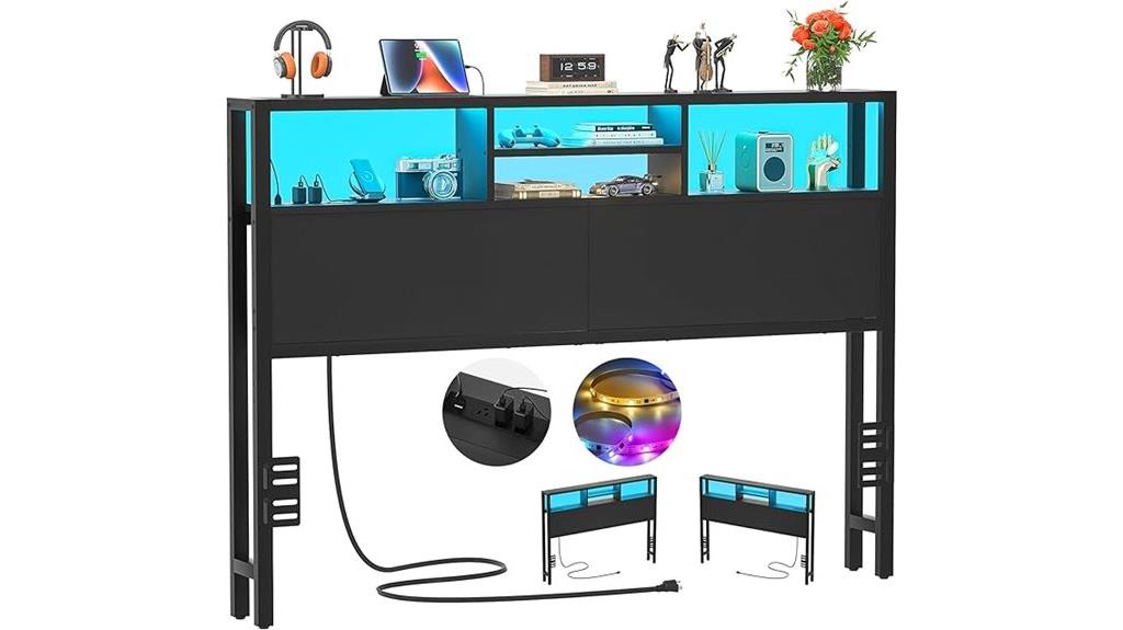 storage outlets usb led