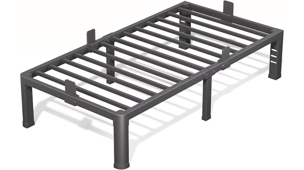twin bed frame details