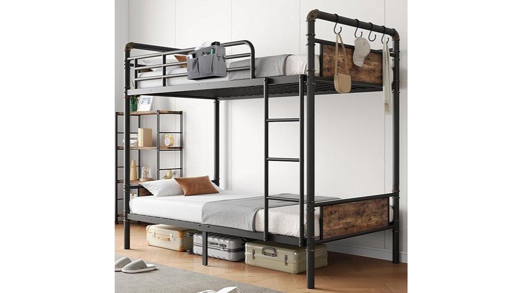 twin bunk bed with storage