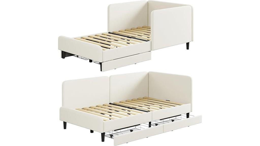 twin daybed with storage