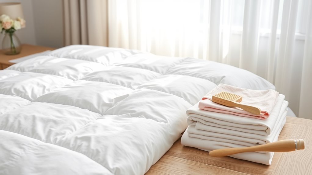 wash bedding regularly and gently