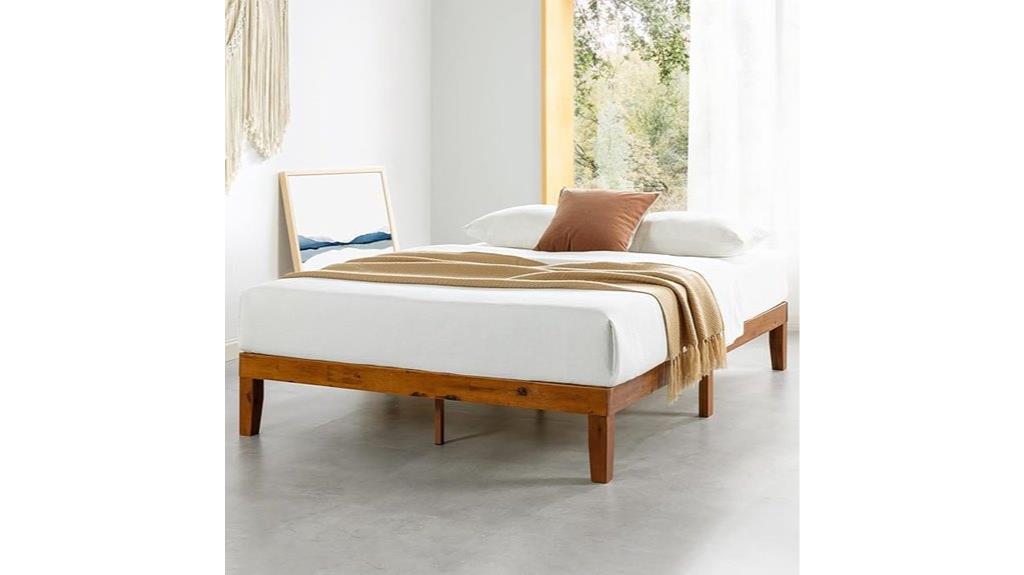 wooden slats queen bed