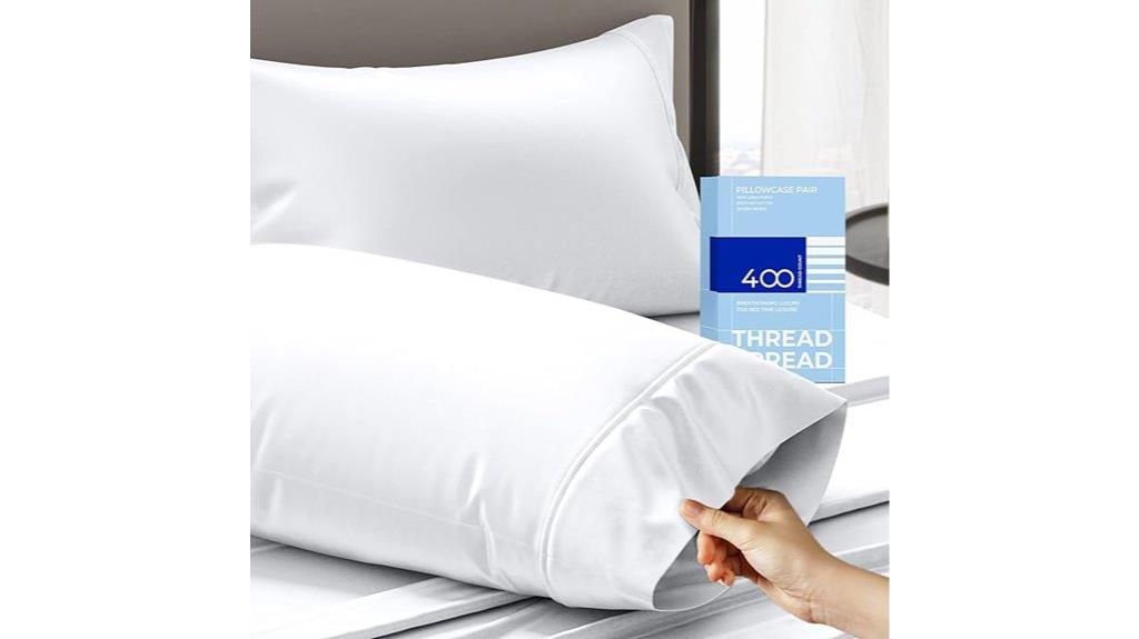 100 cotton pillowcases set