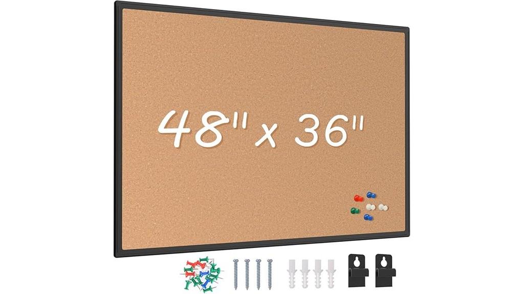 48x36 black aluminum frame