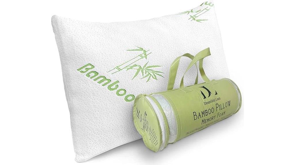 adjustable bamboo memory foam