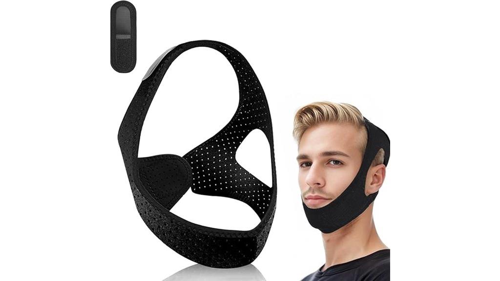 adjustable breathable snoring strap