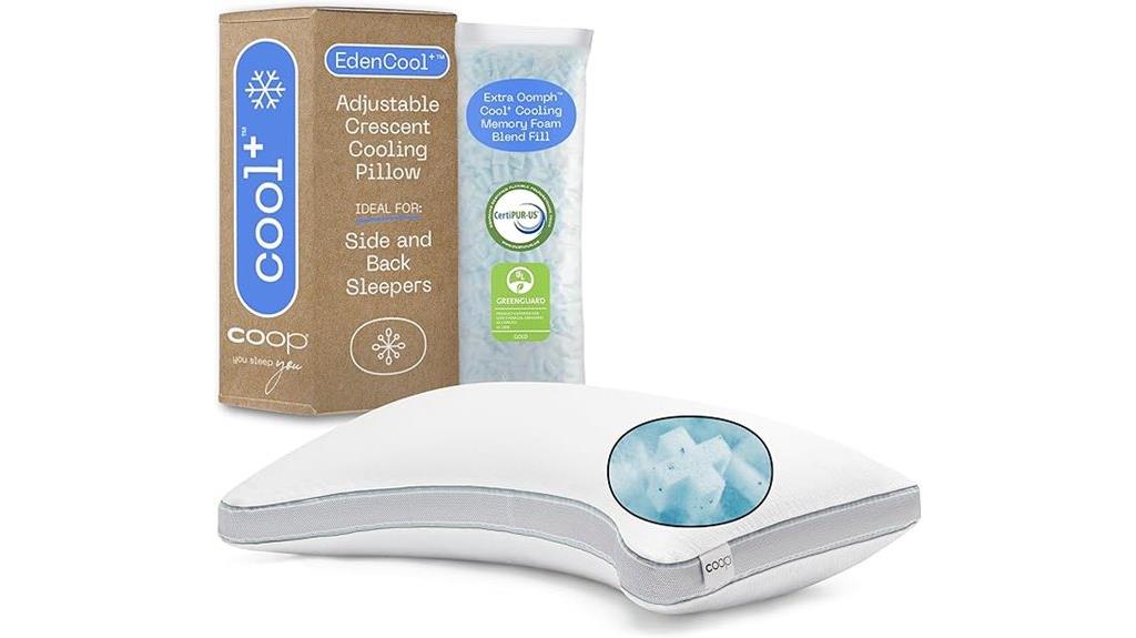 adjustable cooling pillow