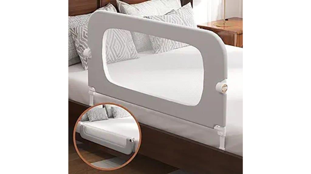 adjustable foldable bed rail