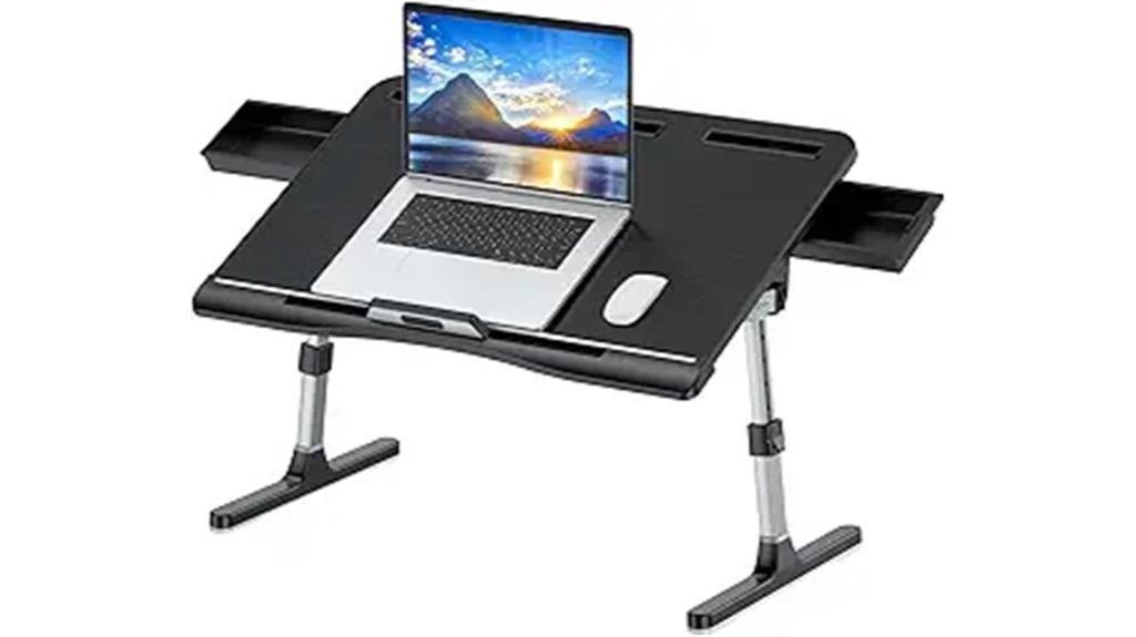 adjustable laptop bed tray